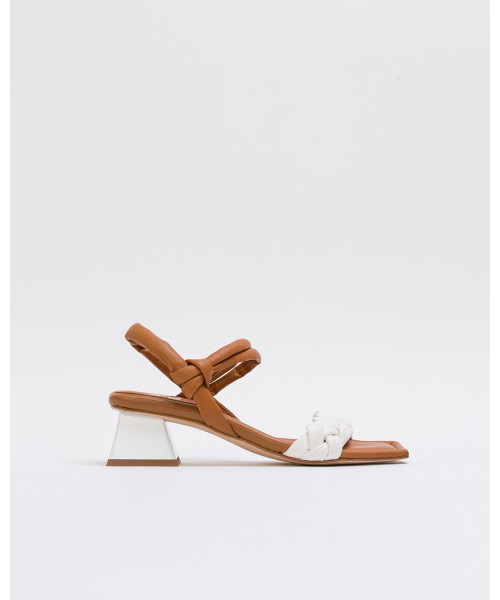 slip on tan sandals