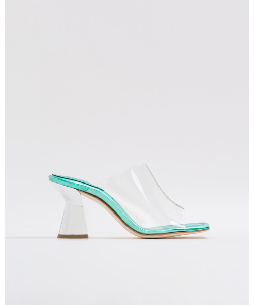 turquoise mules