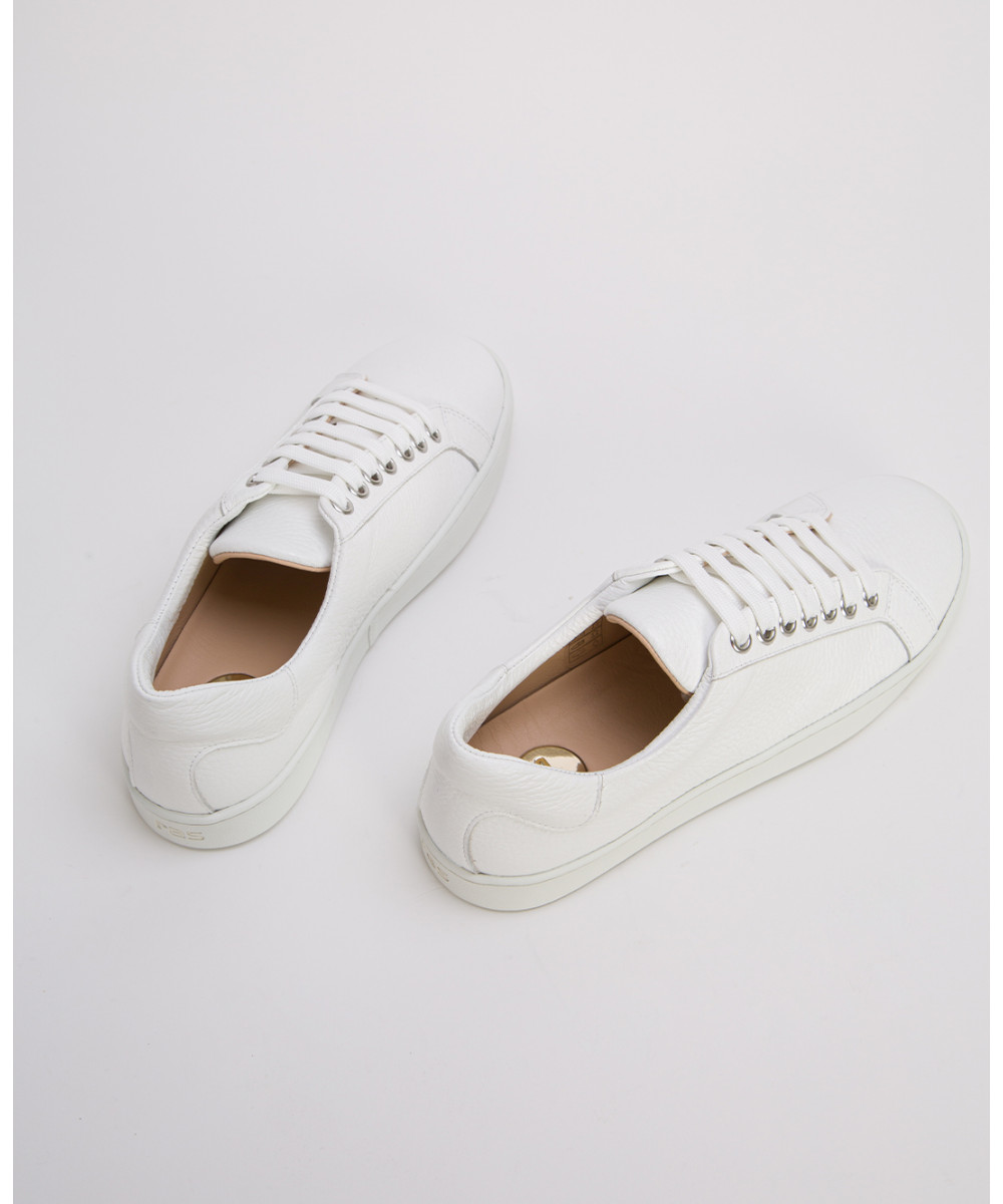 white leather sneakers on sale