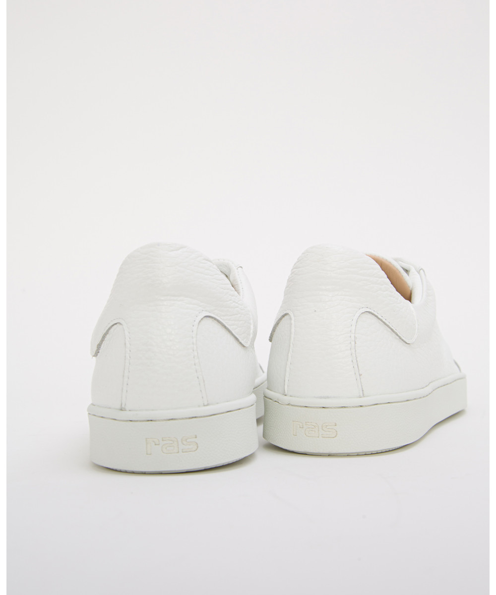 clean leather sneakers white