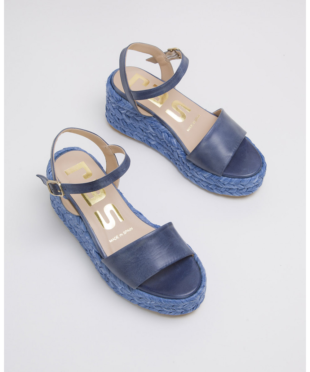 ladies navy leather sandals