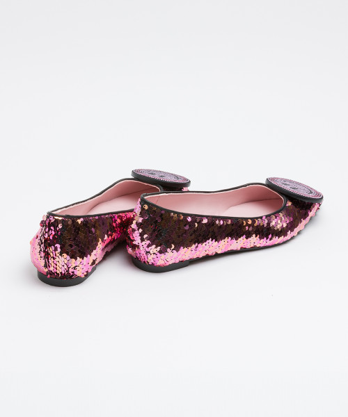Pink sales sequin flats